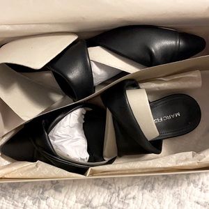 Marc Fisher Black Mules